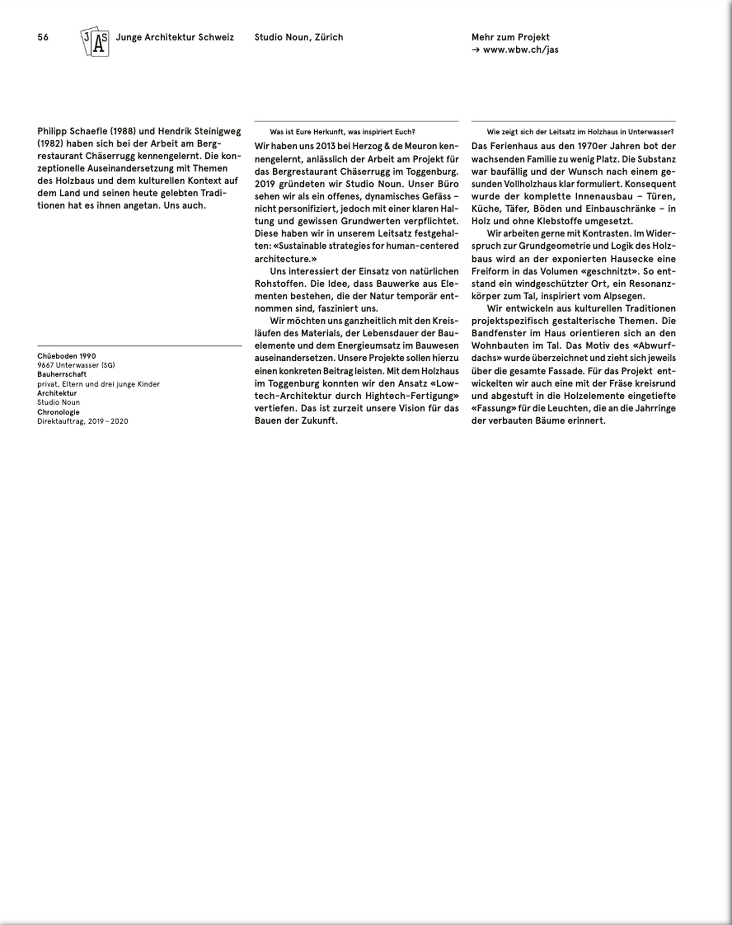 werk, bauen + wohnen 23.02.2021